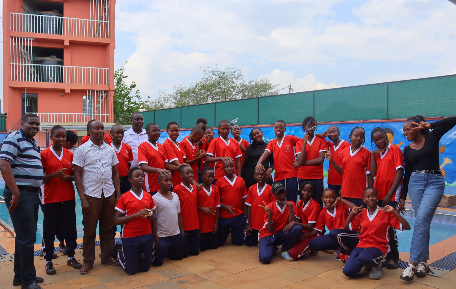 Students Pool Group Photo